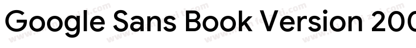 Google Sans Book Version 2003字体转换